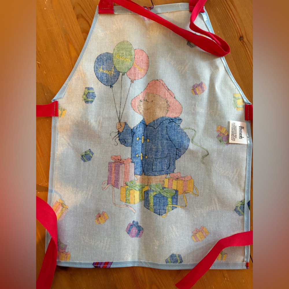 Vintage Harrods Paddington Bear Young Kids Apron - Picture 3 of 3